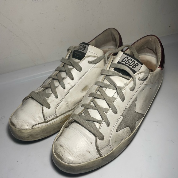 GOLDEN GOOSE súper star white Cherry sz 39 - Picture 3 of 15